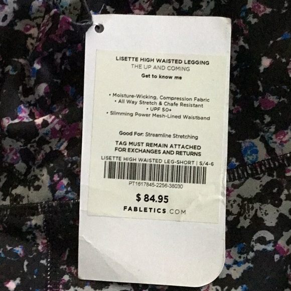 Fabletics Lisette High Waisted Printed Power Hold THE UP AND COMING Size L - Picture 6 of 8